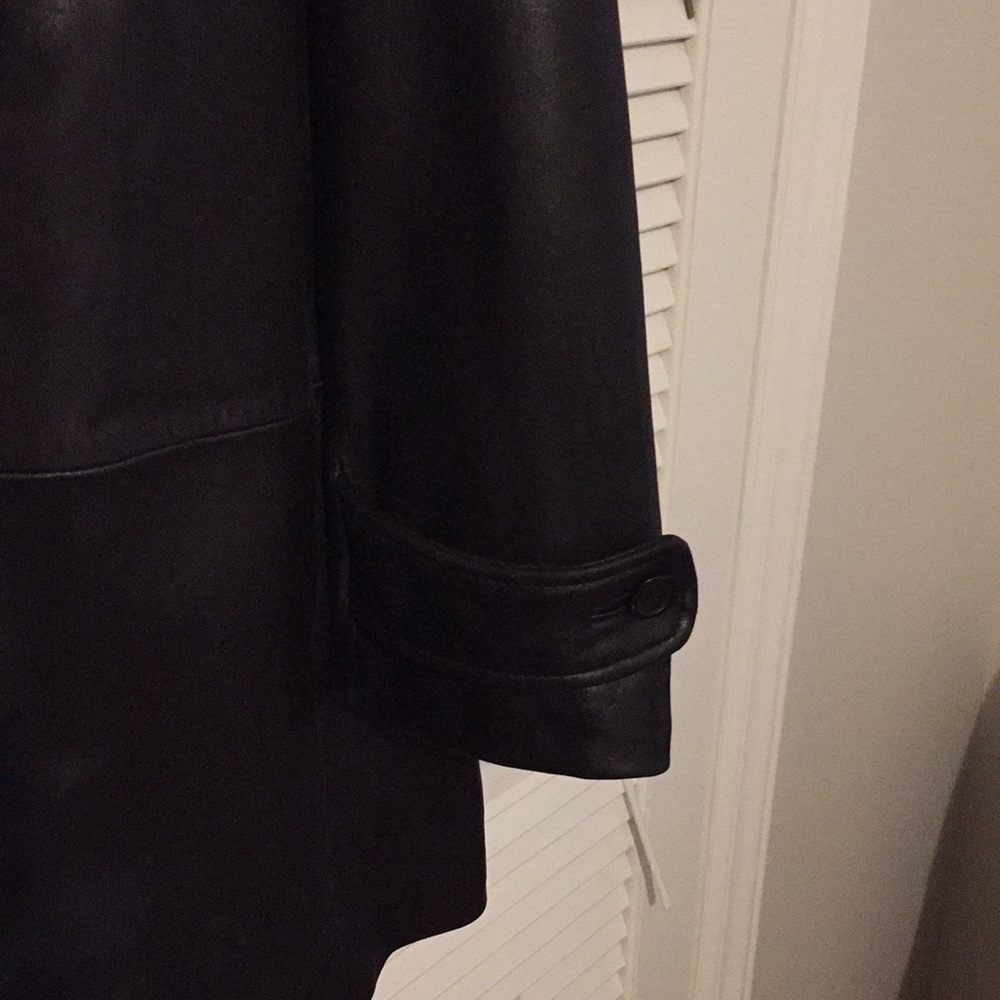 Tibia Leather Coat - Picture 3 of 4